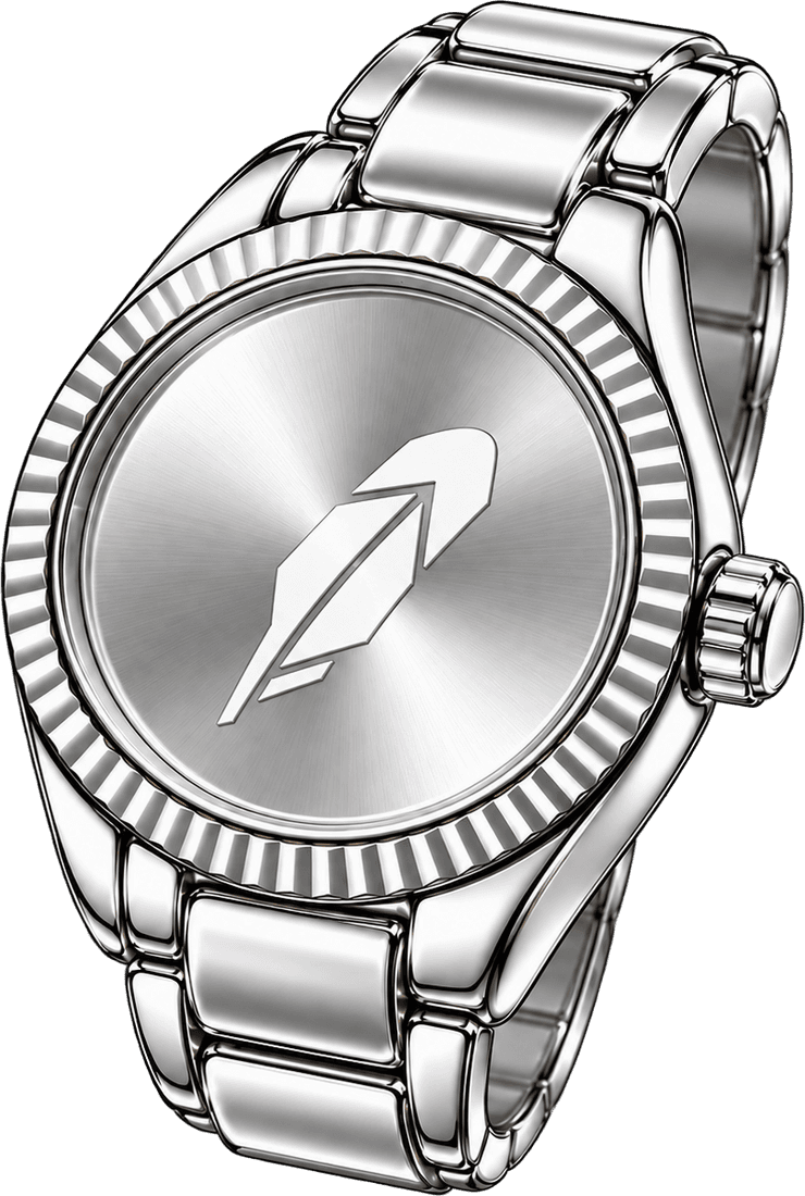 BEZEL silver watch